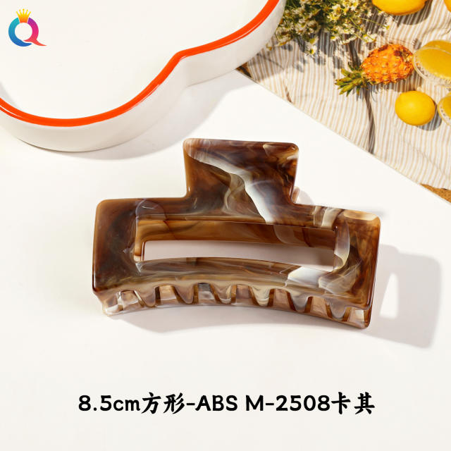 Marble egg flower popular hair claw clips