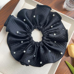 22cm oversize pearl bead scrunchies