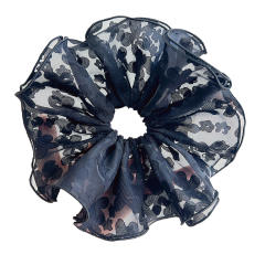 Large Hair Ring Mesh Lace Pearl High Elastic oversize scrunchies 21cm
