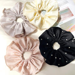 22cm oversize pearl bead scrunchies