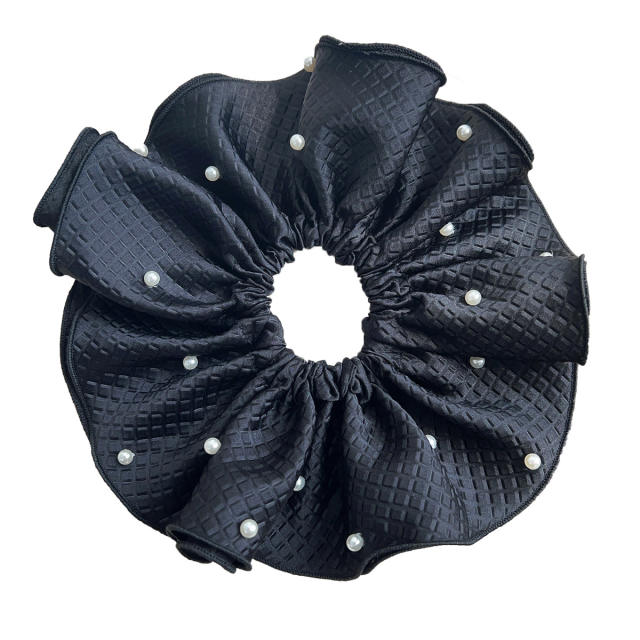 22cm oversize pearl bead scrunchies
