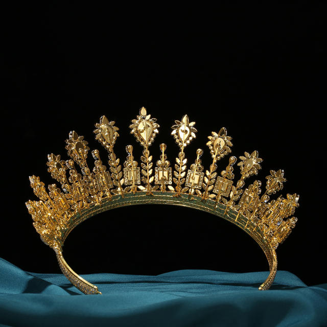 New large crown adult model catwalk elegant bridal wedding dress banquet crown
