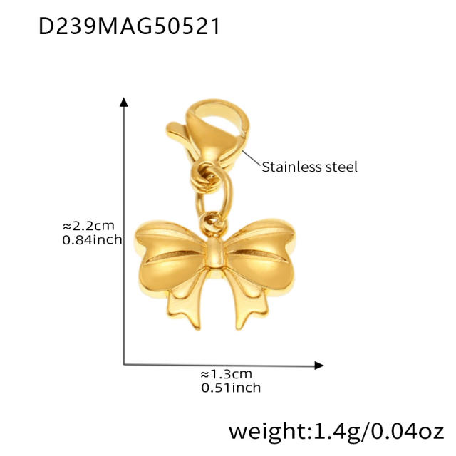DIY multi-accessory love butterfly flower zircon bracelet stainless steel bracelet anklet