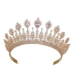 New large crown adult model catwalk elegant bridal wedding dress banquet crown