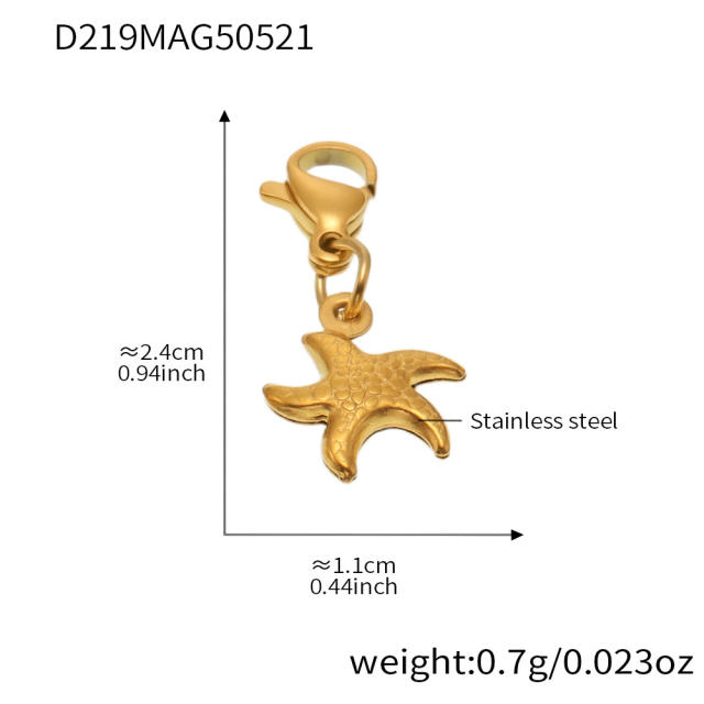 5A cubic zircon multi charm stainless steel bracelet anklet
