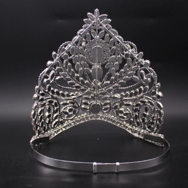 Luxury rhinestone crown diamond glass crown for banquet party stage beauty pageant factory direct sales