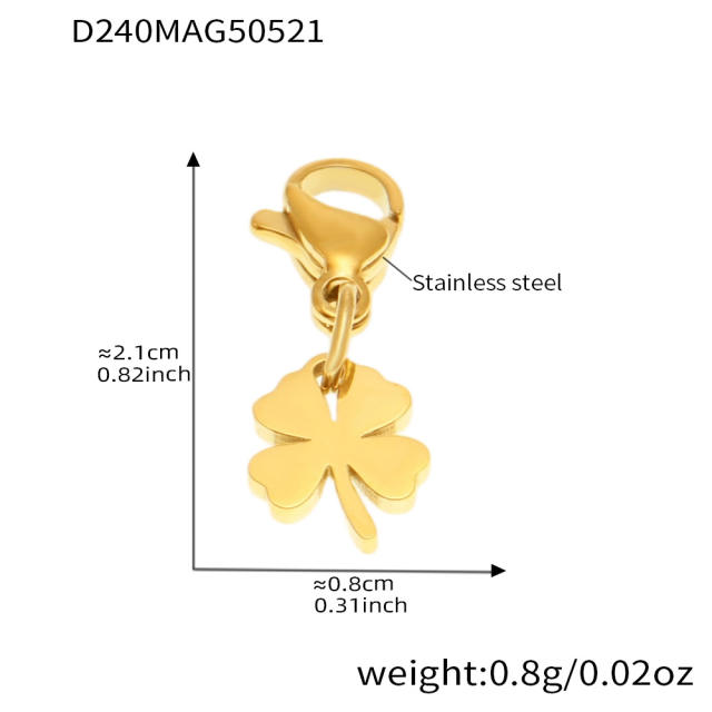 DIY multi-accessory love butterfly flower zircon bracelet stainless steel bracelet anklet