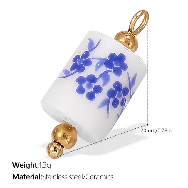 Multi-element Starfish small fish Ceramic Pendant Freshwater Pearl Pendant Necklace Accessories suit Jewelry