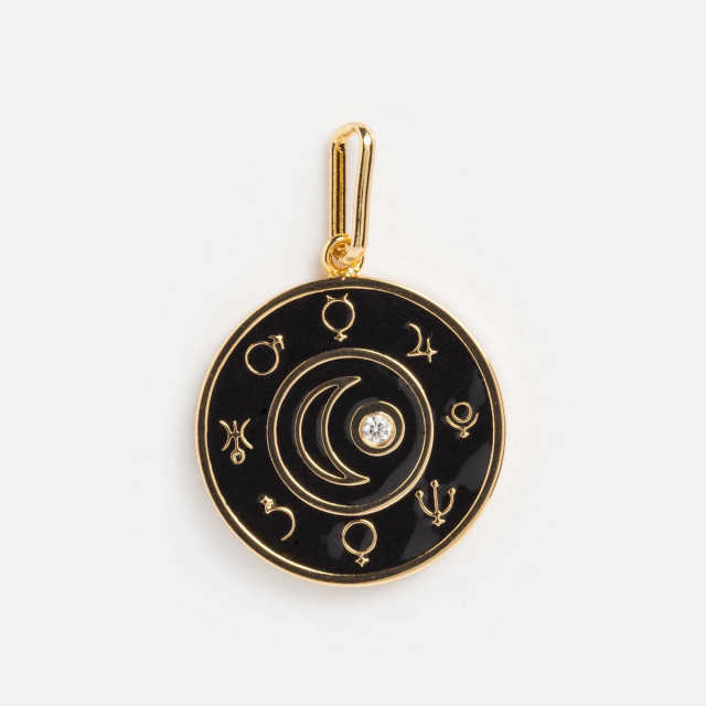 Retro Love Round Small Fish Navigation Round Coin Necklace pendant DIY jewelry accessory