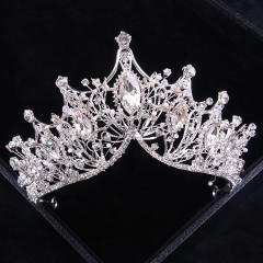 Hot sale pave setting rhinestone crown wedding hair accessory