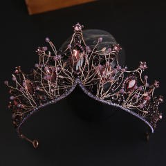 Hot sale pave setting rhinestone crown wedding hair accessory