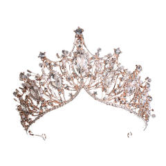 Hot sale pave setting rhinestone crown wedding hair accessory