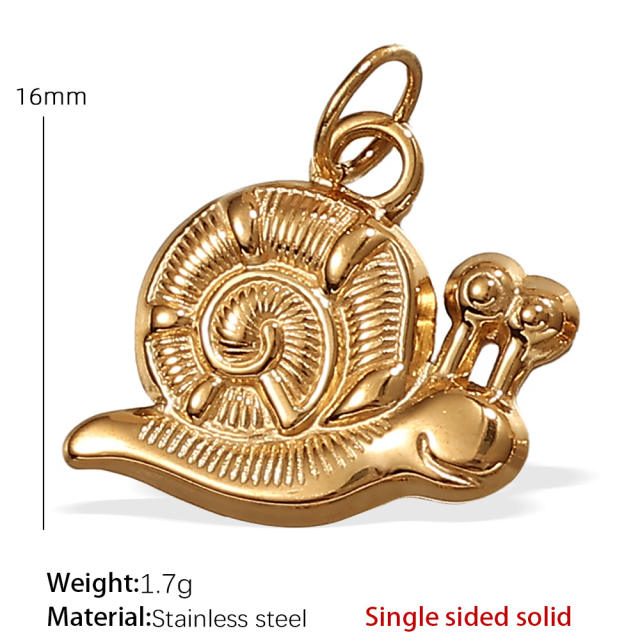 Hot sale ocean series animal charms stainless steel charms DIY jewelry accessory