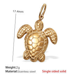 Hot sale ocean series animal charms stainless steel charms DIY jewelry accessory