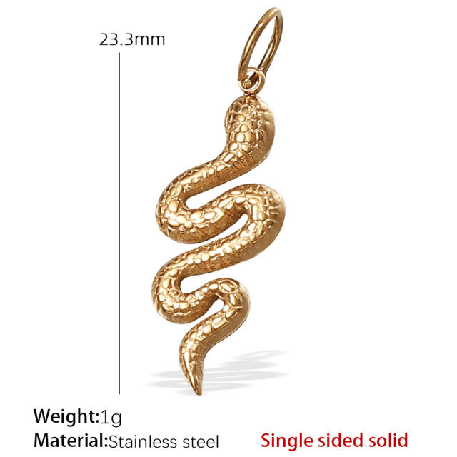 Hot sale ocean series animal charms stainless steel charms DIY jewelry accessory