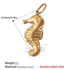Shell seahorse star key stainless steel necklace pendant bracelet necklace accessories