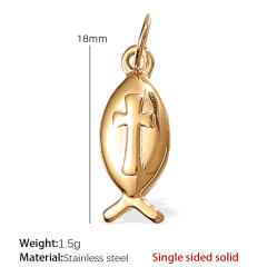 Hot sale ocean series animal charms stainless steel charms DIY jewelry accessory