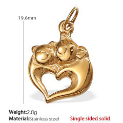 Hot sale ocean series animal charms stainless steel charms DIY jewelry accessory