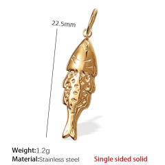 Hot sale ocean series animal charms stainless steel charms DIY jewelry accessory