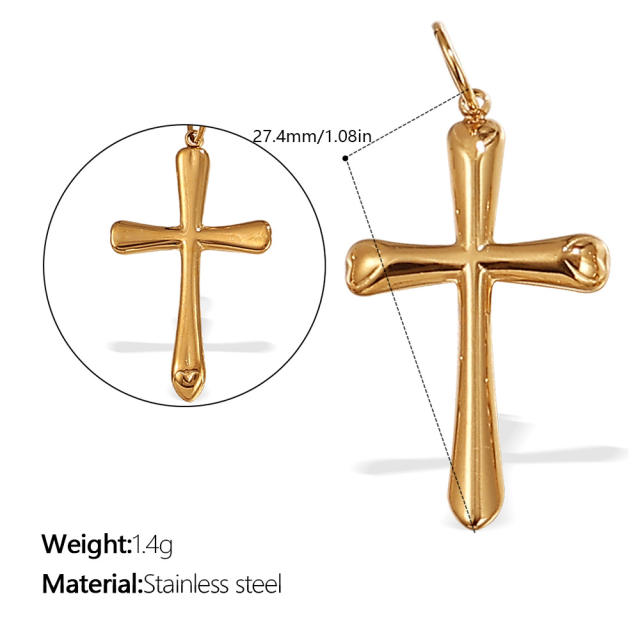 Cross charms stainless steel charms DIY jewelry accessory
