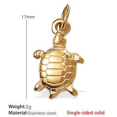 Hot sale ocean series animal charms stainless steel charms DIY jewelry accessory
