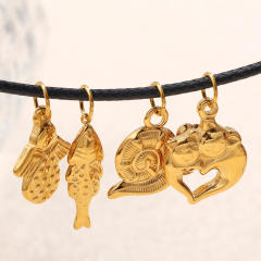 Hot sale ocean series animal charms stainless steel charms DIY jewelry accessory