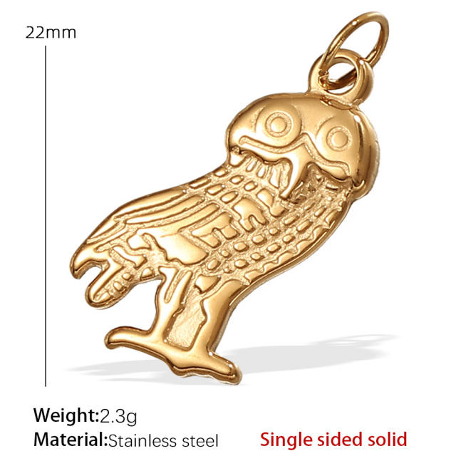 Hot sale ocean series animal charms stainless steel charms DIY jewelry accessory