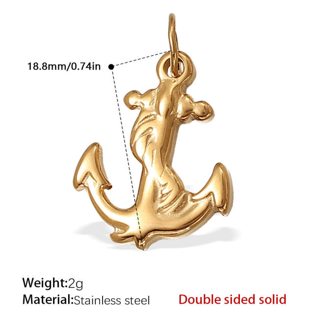 Shell seahorse star key stainless steel necklace pendant bracelet necklace accessories