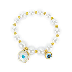 Hot Selling Animal Love Devil's Eye Beaded Bracelet Stainless steel bracelet