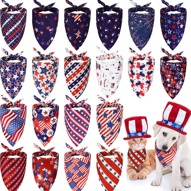20pcs set Christmas Summer Fruit Halloween Thanksgiving Cat Dog Triangle Towel bandana