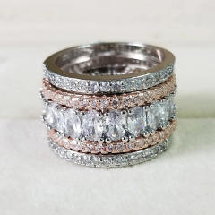 Heavy Industry Ring Geometric Jewelry Oval Zircon Design rings