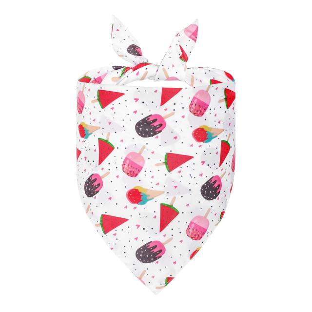 Summer pet saliva towel dog triangle towel pet accessories dog bandana