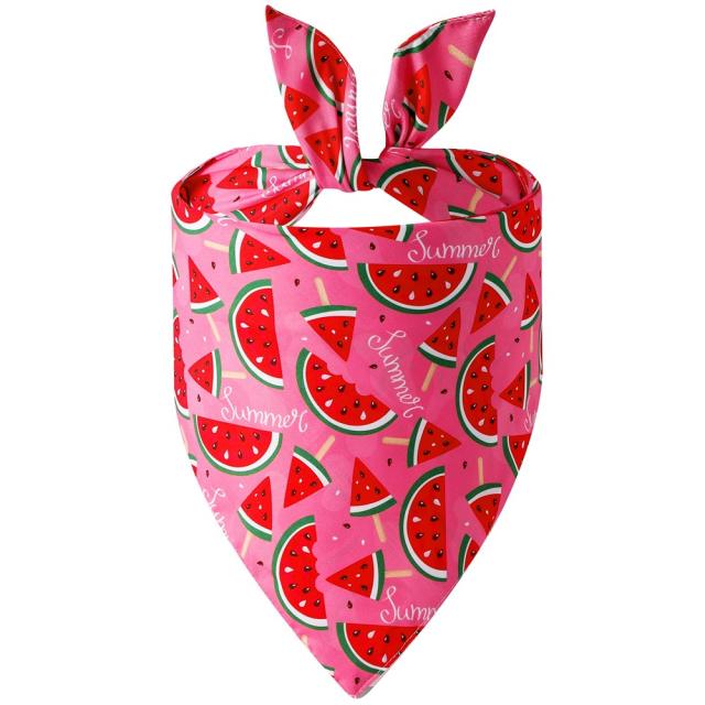 Summer pet saliva towel dog triangle towel pet accessories dog bandana