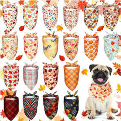 20pcs set Christmas Summer Fruit Halloween Thanksgiving Cat Dog Triangle Towel bandana