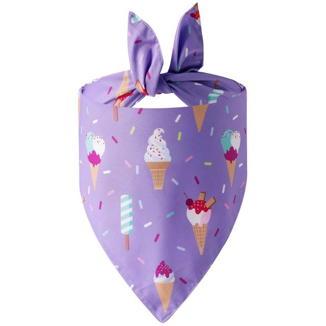 Summer pet saliva towel dog triangle towel pet accessories dog bandana