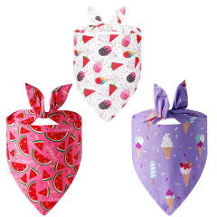 Summer pet saliva towel dog triangle towel pet accessories dog bandana