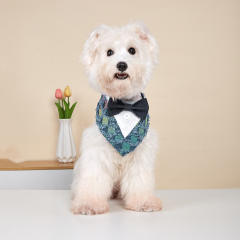 New Denim Casual Tassel Pet Party Decoration Suit Pet Dog bandana