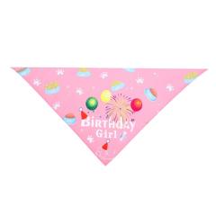 Pet birthday saliva towel dog triangle towel pet bandana