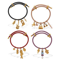 18KG diy charm colorful rope stainless steel bangle band