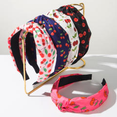 Fresh Fruit Series Headband Printed Fabric Cherry Sweet Cute Hair Accessories