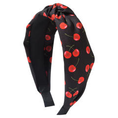 Fresh Fruit Series Headband Printed Fabric Cherry Sweet Cute Hair Accessories