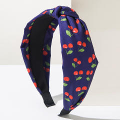 Fresh Fruit Series Headband Printed Fabric Cherry Sweet Cute Hair Accessories