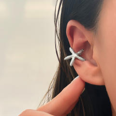 18KG summer holiday vacation starfish stainless steel ear cuff
