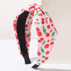 Fresh Fruit Series Headband Printed Fabric Cherry Sweet Cute Hair Accessories