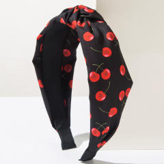Fresh Fruit Series Headband Printed Fabric Cherry Sweet Cute Hair Accessories