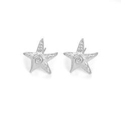 18KG summer starfish stainless steel ear cuff