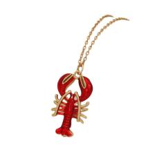 Colorful enamel starfish conch pendant stainless steel chain necklace beach vacation jewelry