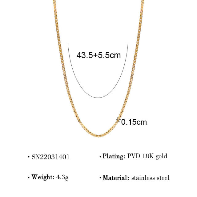 Summer ocean series charm chain DIY necklace for women stainless steel charms