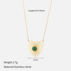 Retro Natural Stone Necklace for women
