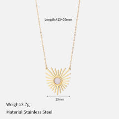 Retro Natural Stone Necklace for women